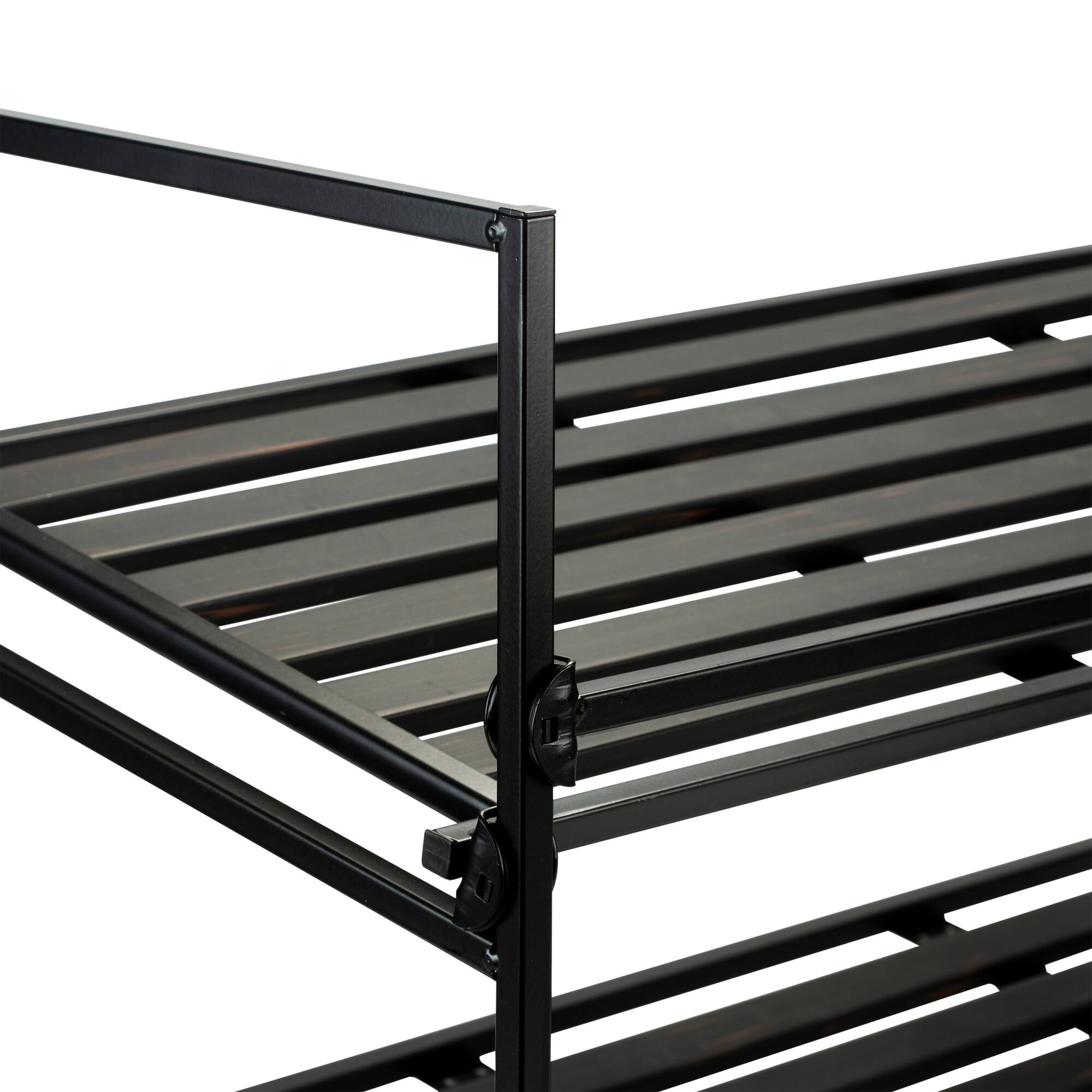 Organize It All Espresso 2-Tier Shoe Rack